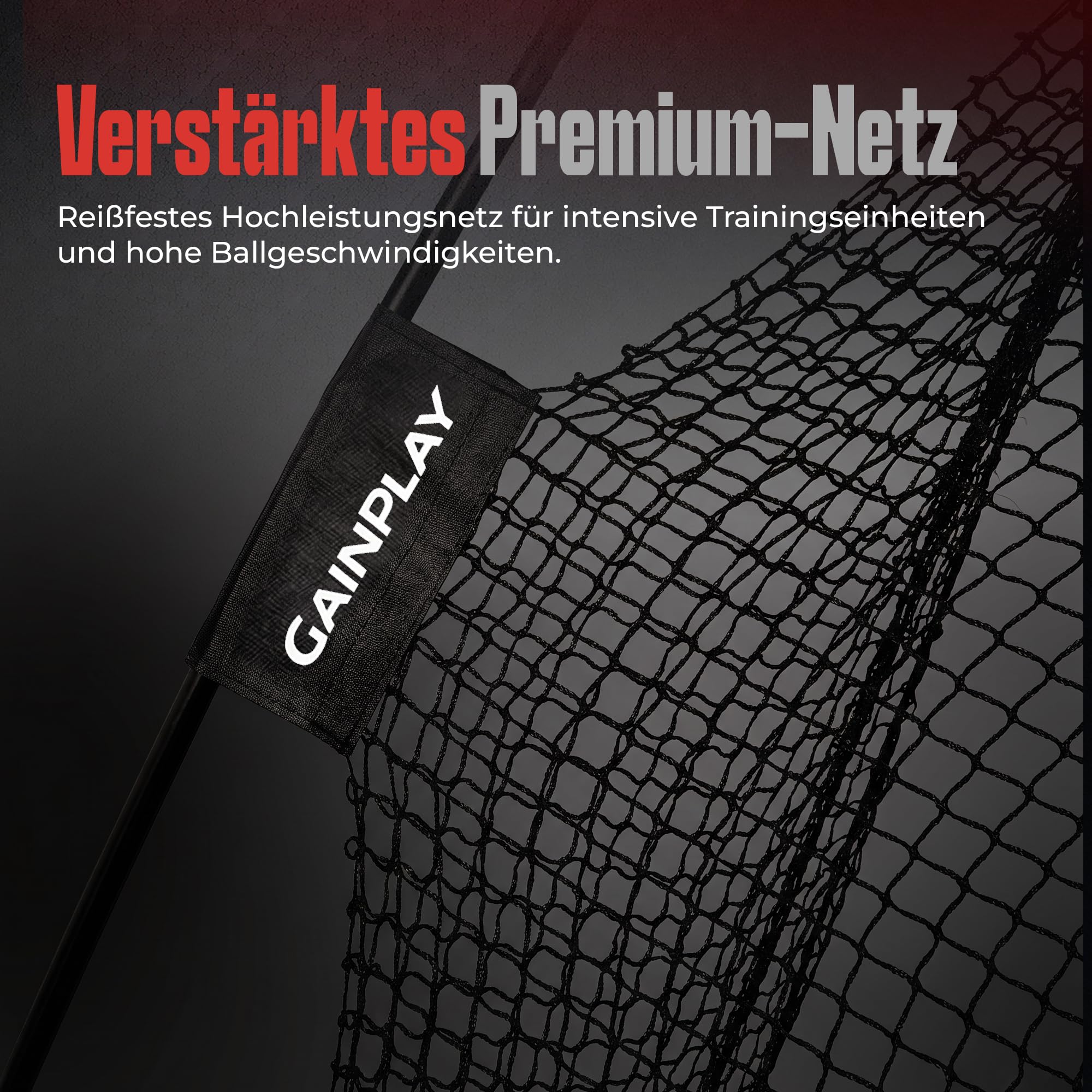 GainPlay Golf Abschlagsnetz – 310x207cm Trainingsnetz für Driving & Schlagtraining, Stabiler Rahmen, schneller Aufbau, tragbar mit Tasche – Golf Übungsnetz für Garten & Zuhause