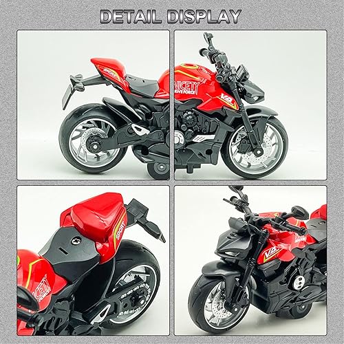 Miniatura 4 de Ming You Juguete de motocicleta  Juguetes de motocicleta para niños de 3 a 5 y 5 a 8 años, mini motocicletas de juguete con luces y sonidos para