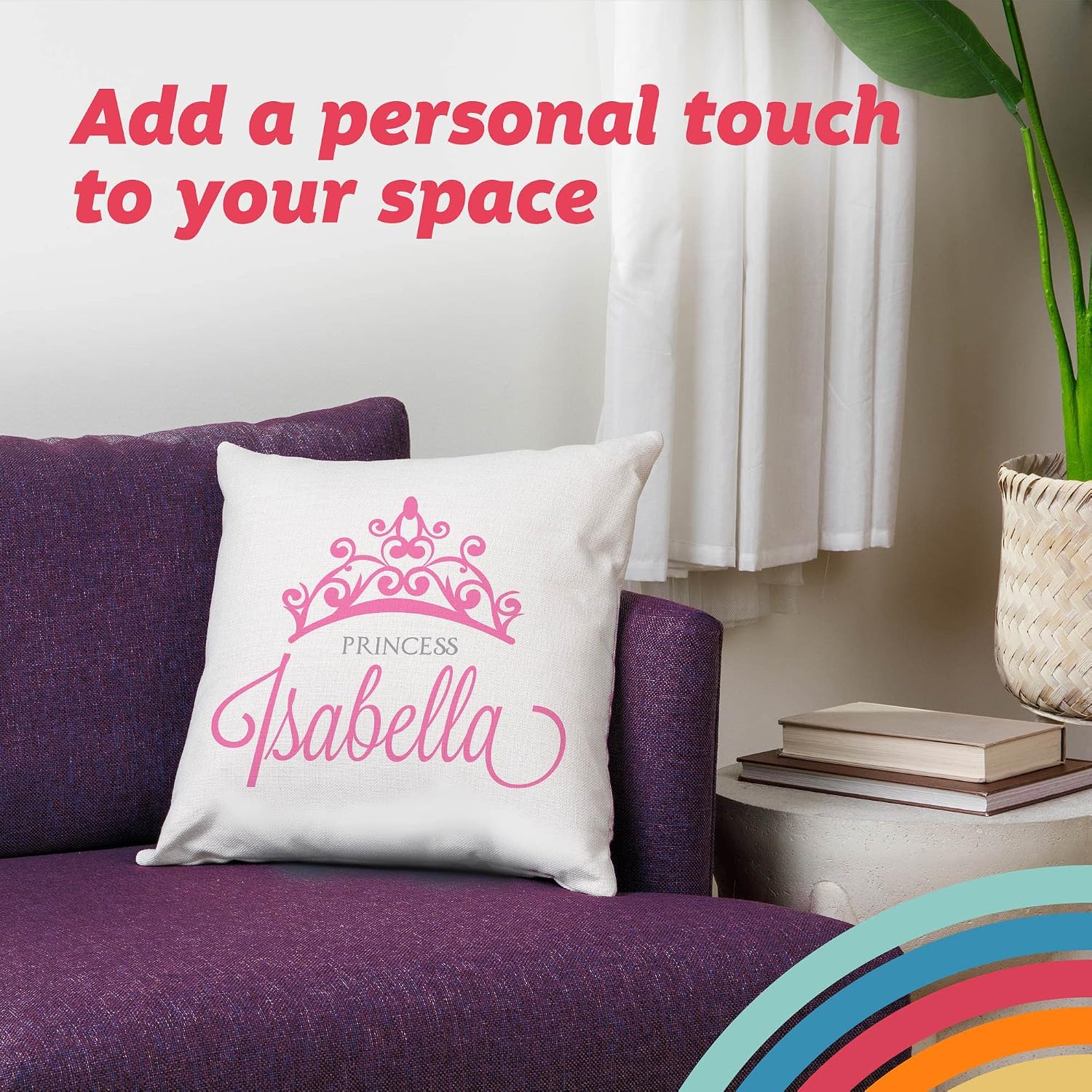Pattern Pop Personalized Princess Throw Pillow