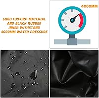 Vista 4 de Cubierta de cortacésped de giro cero con ensacadora y accesorio ROPS, impermeable, resistente, se adapta a cubiertas de cortacésped de hasta 60