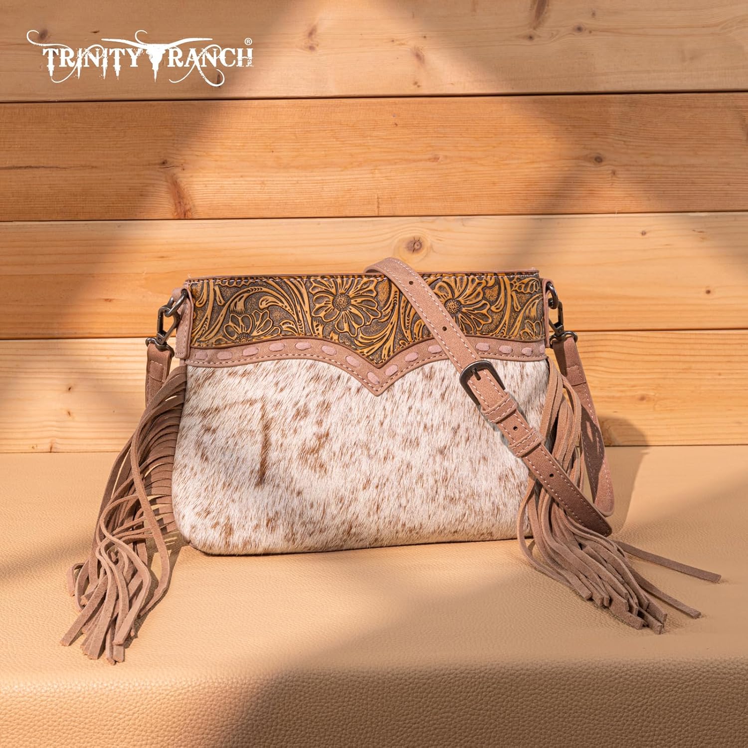 Trinity Ranch Western Crossbody bag for Women Hair-On Cowhide Purse - Image 2
