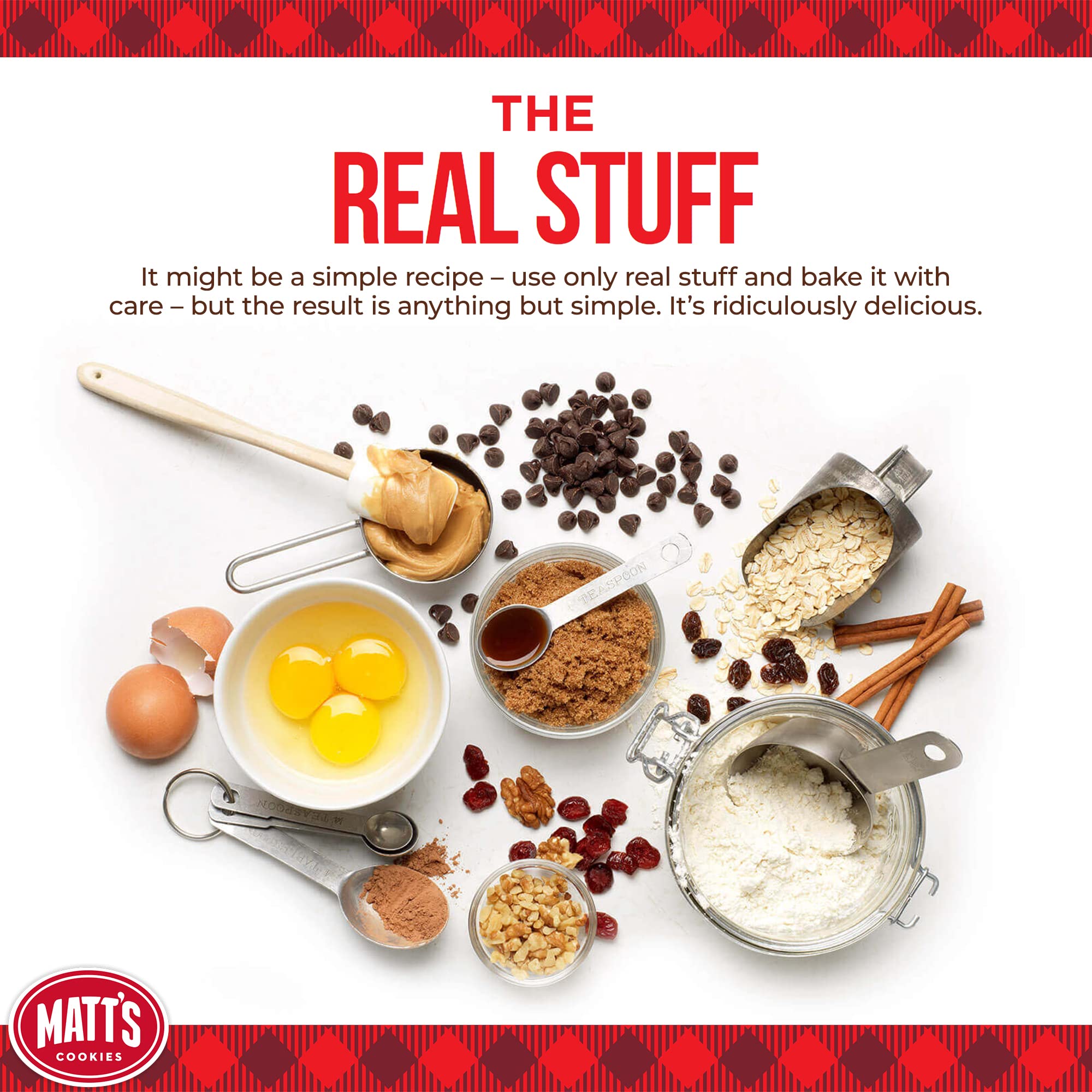 Matt's Cookies, Biscotti al Cioccolato, Biscotti Al Forno Morbido, Non OGM, 6 x 396g