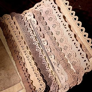 VIVIQUEN Vintage Lace-Edged Scrapbook Paper Set - 60 Sheets Retro Paper ...