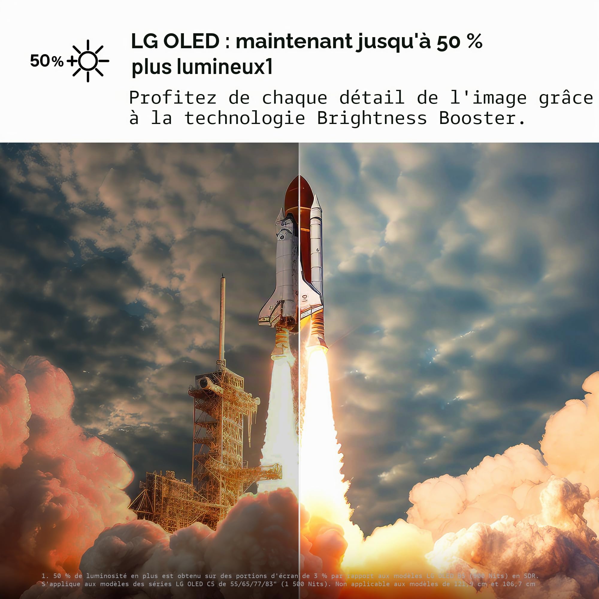 LG OLED83C5ELA Téléviseur, 83 ", 210 cm, 4K, OLED Evo AI (processeur AI α9 Gen8 4K, webOS 25, 120 Hz (VRR jusqu'à 144 Hz))
