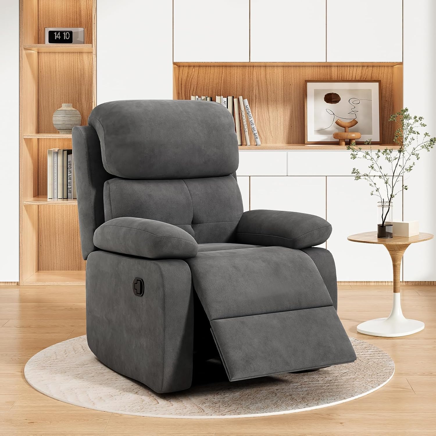 STARY Small Recliner Sofa for Living Room Chair for Adults, Dark Gray(Similar to)
