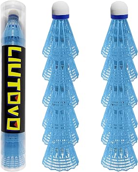 12 Packs Nylon Badminton Shuttlecocks Birdies Nylon Shuttlecocks Badminton Birdies Great Stability & Durability Indoor Outdoor Sports Hight Speed Training