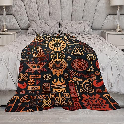 Miniatura 6 de Manta de arte místico de astrología mágica con estampado dorado rojo y dorado, para mujeres y hombres, franela suave, cómoda, divertida, adecuada