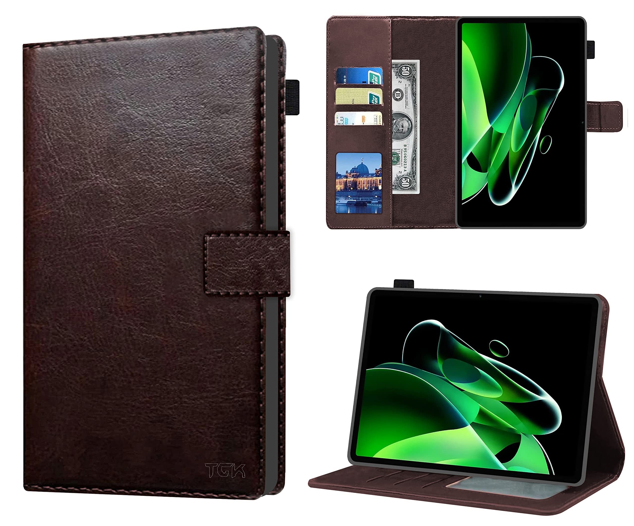 TGK Multi Protective Wallet Leather Flip Stand Case Cover for Realme Pad X 11 inch Tablet, Chocolate Brown (B0B8ZMZFCH) Amazon Price History, Amazon Price Tracker