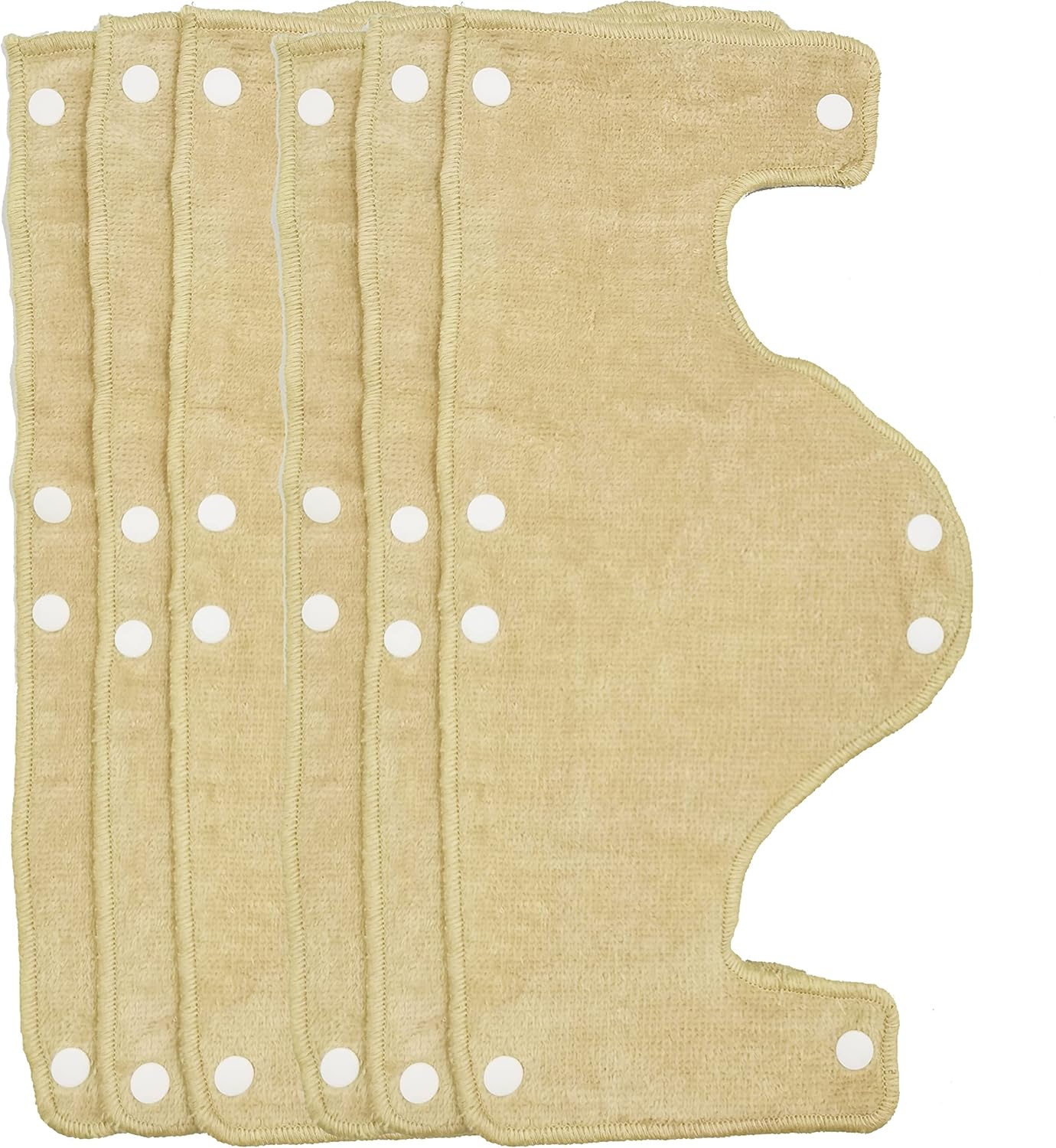 Big Beige Hard Hat Sweatband,Reusable Washable Terry Cotton Hard Hat Liner snap on, 6 pcs per Pack