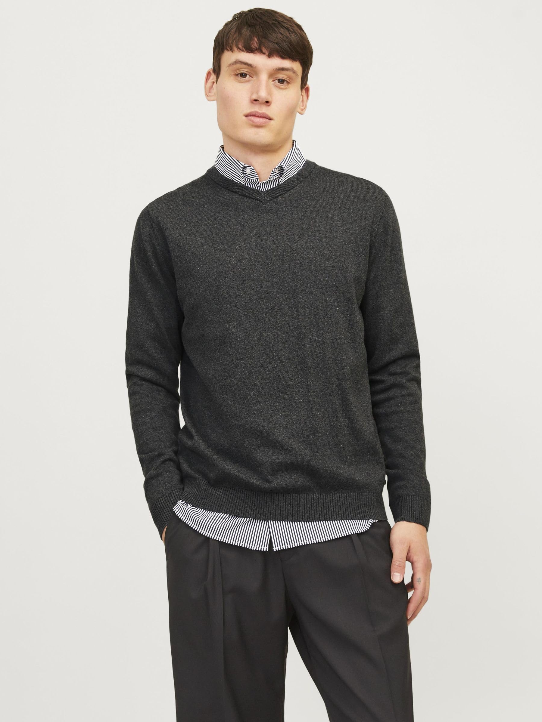 JACK & JONES Knitted Pullover Plain Knitted Pullover