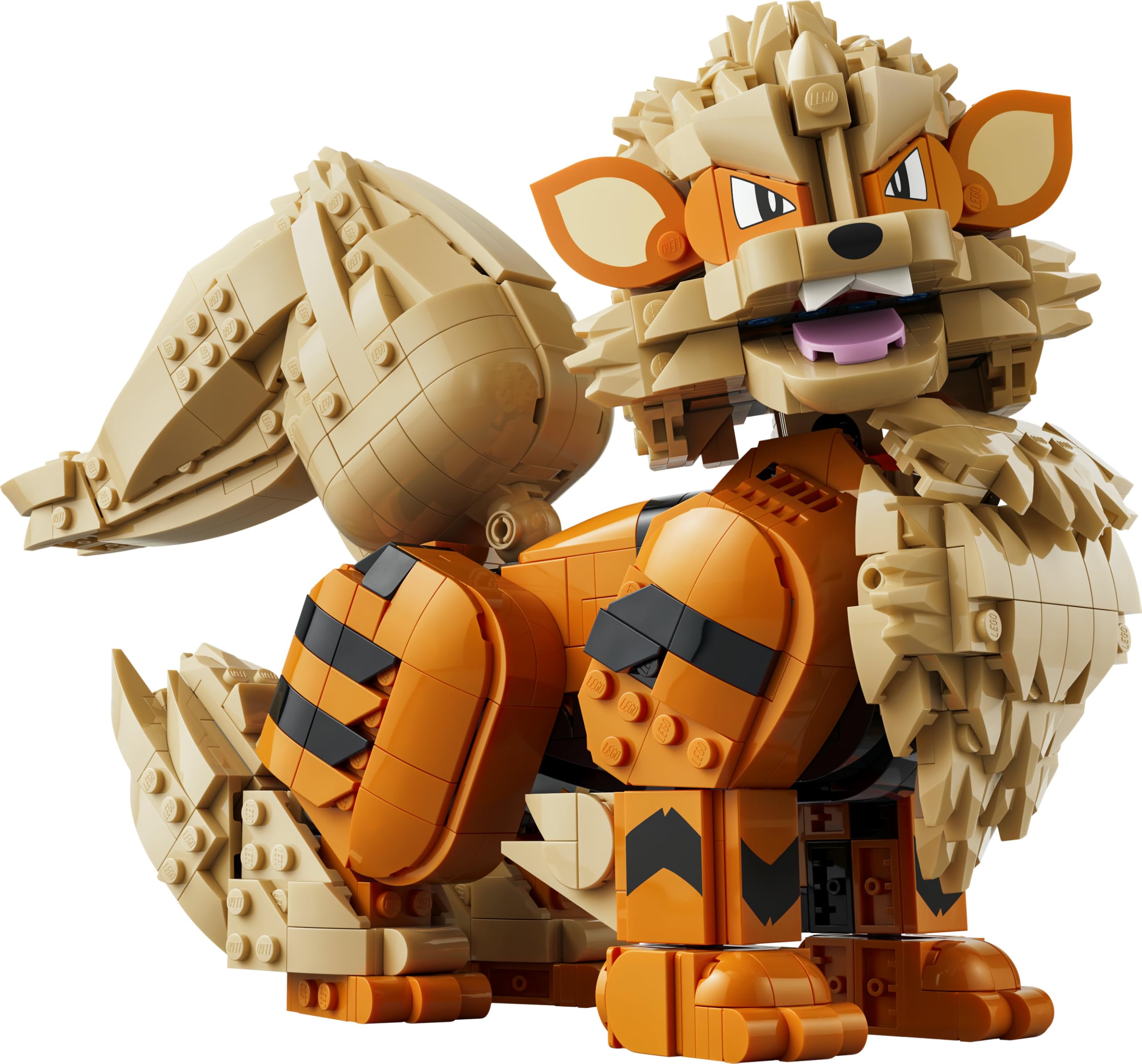 LEGO Pokémon Arkani Figur - Modellbausatz für Erwachsene - Bauspielzeug mit beweglichem Schwanz, Beinen & Kopf - DIY Zimmer oder Regal Deko - Sammelbares Gaming Geschenk - 72160