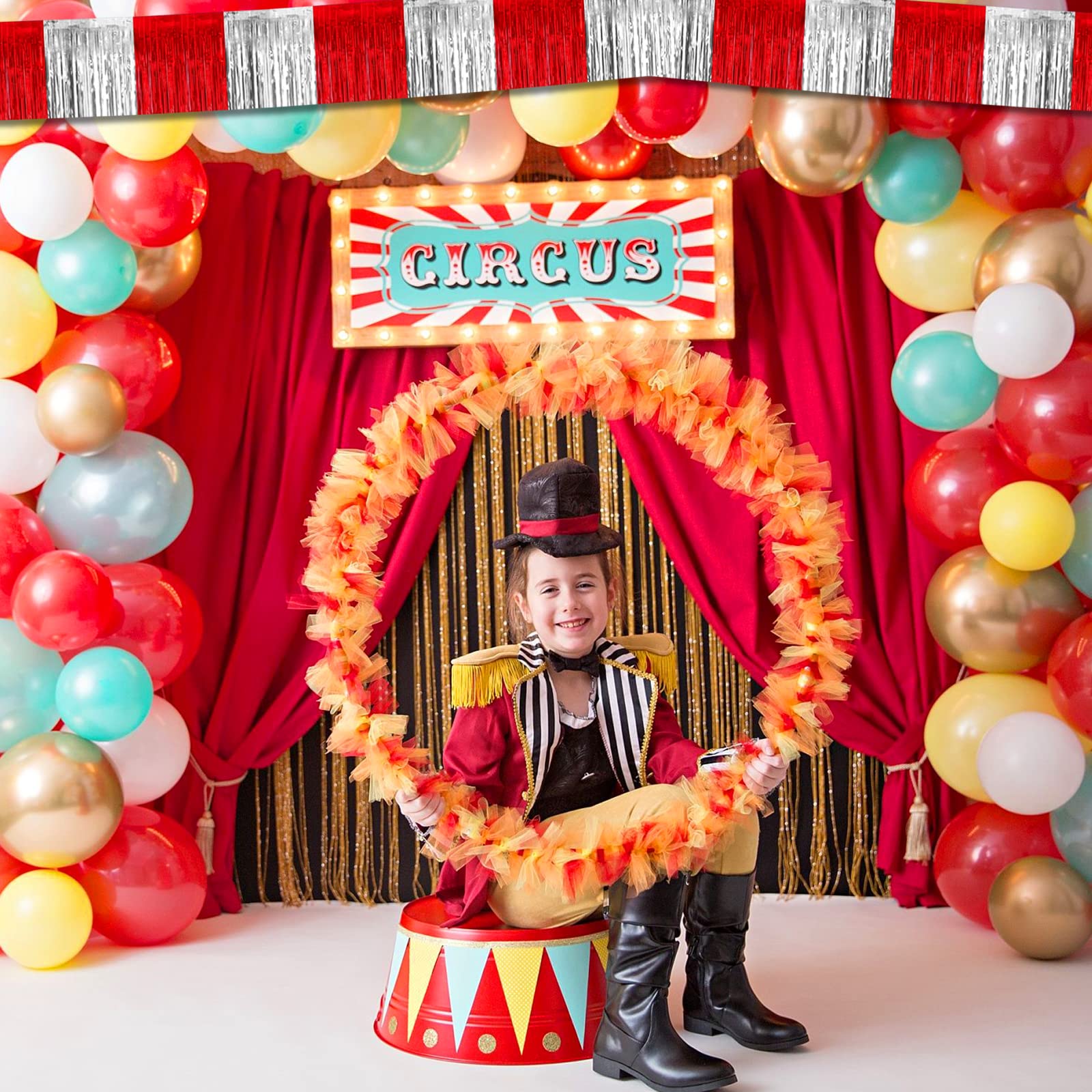 Lot De 6 Guirlandes à Franges En Aluminium De 3 M, Bannière Métallique