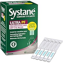 Systane Ultra Lubricant Eye Drops, 60 Count (Pack of 1), (Packaging may vary)