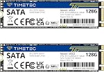 Timetec 128GBx2 (2 Pack) SSD 3D NAND SATA III 6Gb/s M.2 2280 NGFF Read Speed Up to 550MB/s SLC Cache Performance Boost Internal Solid State Drive for PC Computer Laptop and Desktop