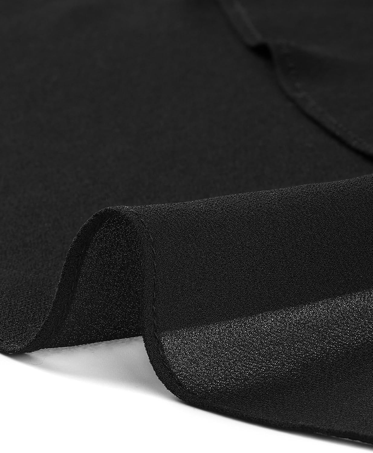 Seta T Women's High Low Tops Scoop Neck Chiffon Blouse Asymmetrical Loose Shirt 3/4 Sleeve Casual Summer Tops - Image 7