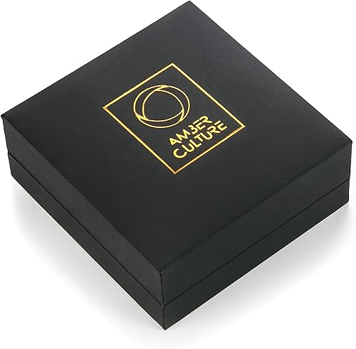 Miniatura 6 de Amber Bead Stretch Bracelet - Certified Handmade Natural Baltic Dark Cherry Charm Bangle Unisex Adult in a Gift Box