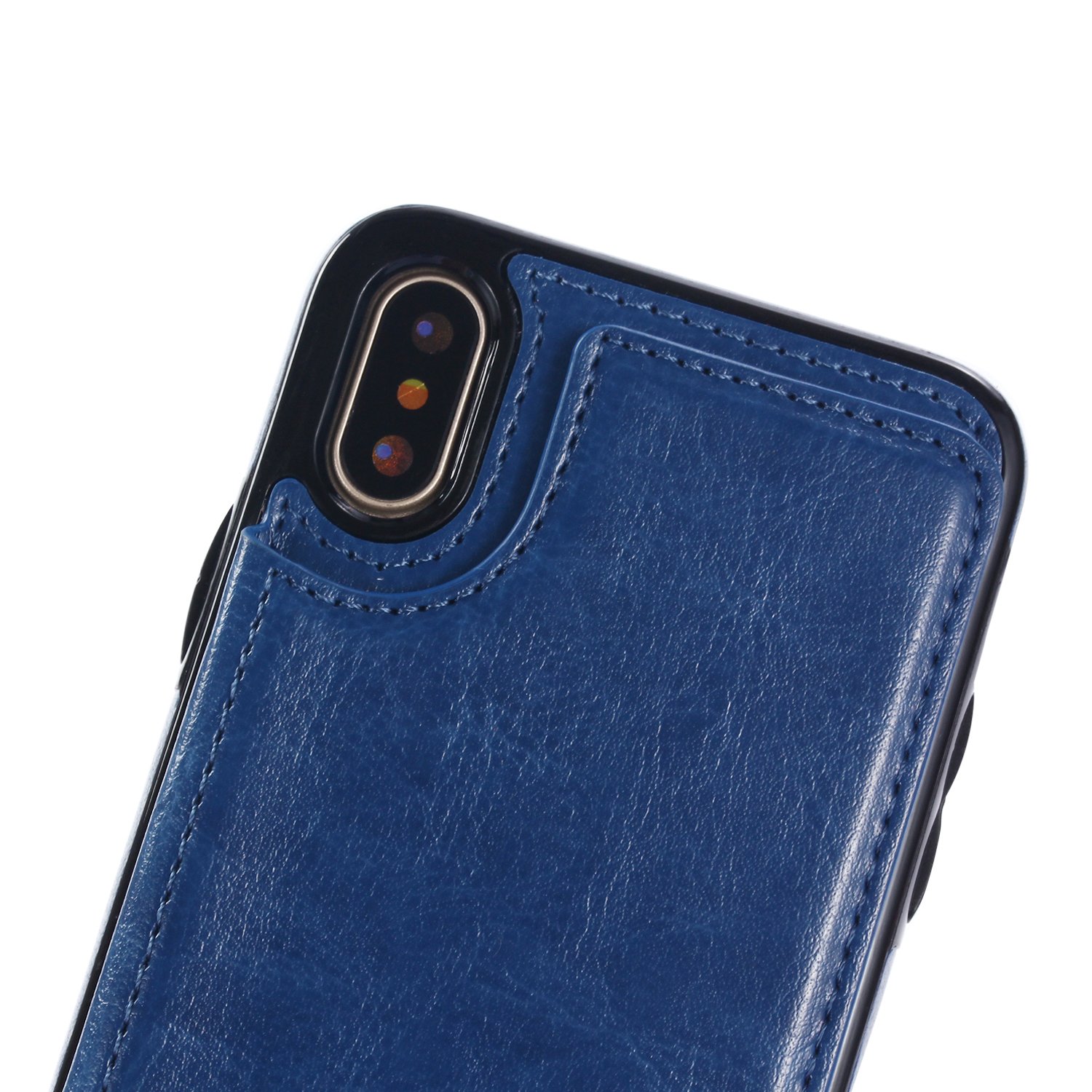 UEEBAI Custodia per iPhone XR, custodia in pelle PU di