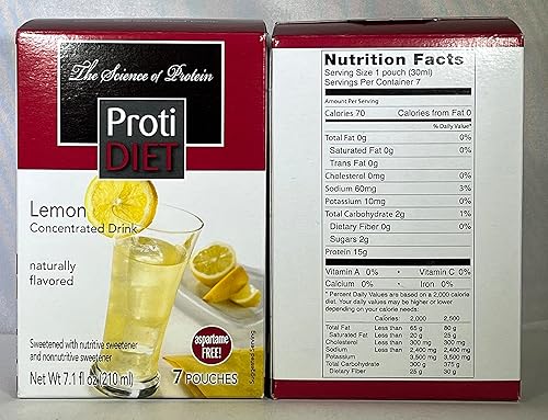 ProtiDiet Mezcla de bebida concentrada de limón disponible en Yaxa Venezuela