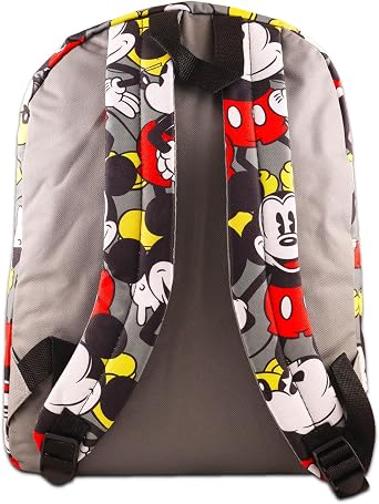 Disney Mickey Mouse Backpack and Lunch Box Set For Kids - Bundle with Classic Mickey Backpack, Lunch Bag, Tattoos, More | Mickey Bag For Boys