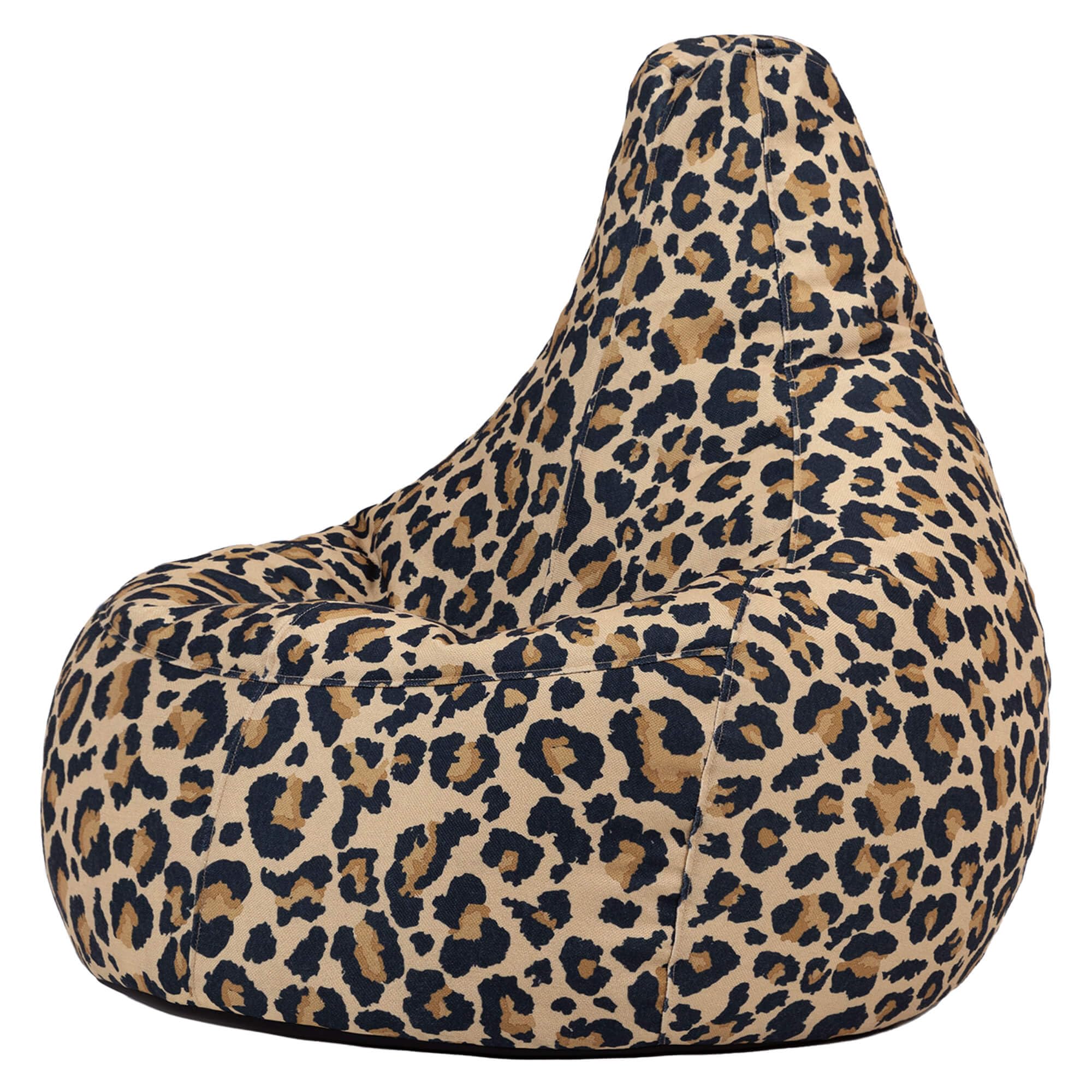 Icon Dalton Leopard Sitzsack, Webstoff, Gaming Sitzsack Erwachsene mit Füllung, Bean Bag, Lounge Sessel, Lounge Stuhl, Garten, Schlafzimmer, Wohnzimmer, Wohnzimmer Möbel