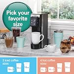 Cafetière Hamilton Beach FlexBrew Advanced 4-en-1, machine à café à portion unique chaude et glacée, compatible avec les dosettes K-Cup et le café moulu, réservoir amovible de 45 oz, Noir (49925) | Machine à café chaude et glacée | Réservoir amovible de 45 oz | Utilise des dosettes et du café moulu | F