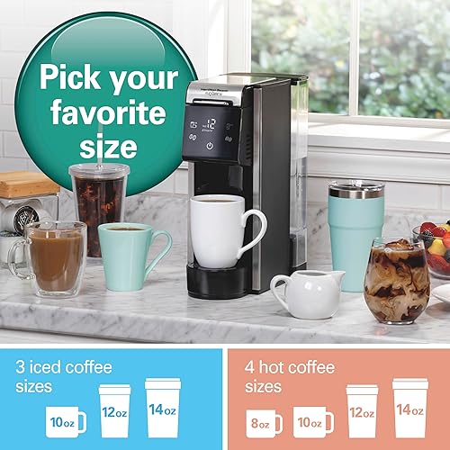 Vista 8 de Cafetera Hamilton Beach FlexBrew Advanced 4 en 1 de porción individual para café caliente y helado con depósito de agua removible de 45 oz., uso