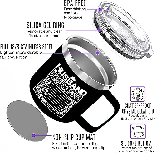 Miniatura 2 de Regalos para marido  Regalos de boda de aniversario para él, hombres, novio, taza divertida para marido de esposa prometida, cosas geniales para