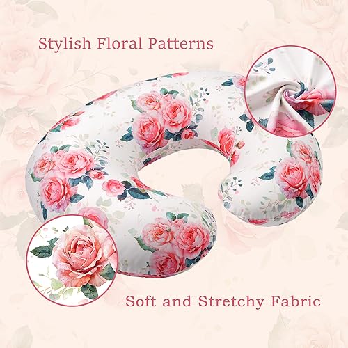 Miniatura 2 de Funda de almohada de lactancia, suave y elástica, extraíble para almohadas de lactancia, cómoda funda de almohada de lactancia para bebés, niños y