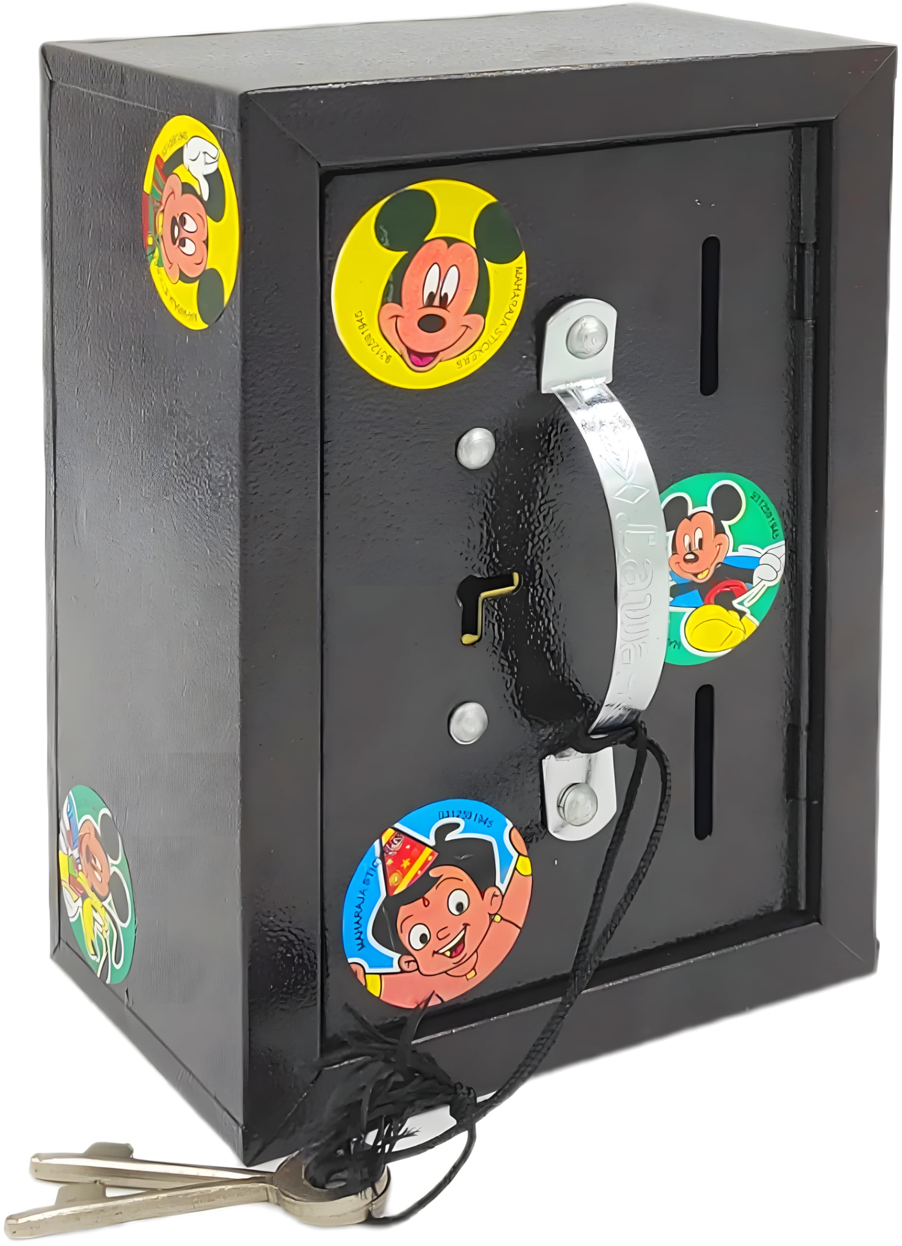 Dishvy Tijori Style Coin Box/Piggy Bank/Iron Gullak/Money Saving ATM for Kids|Kids & Teenagers Coin Bank with Key and Lock, Safe Deposit Box | with 2 Compartments and Lock with 2 Keys (Brown) (B0D7QFFN8Z) Amazon Price History, Amazon Price Tracker