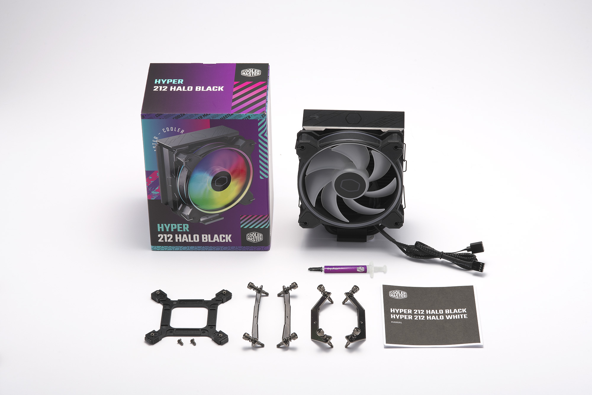 Amazon.com: Cooler Master Hyper 212 Halo Black CPU Air Cooler, 120
