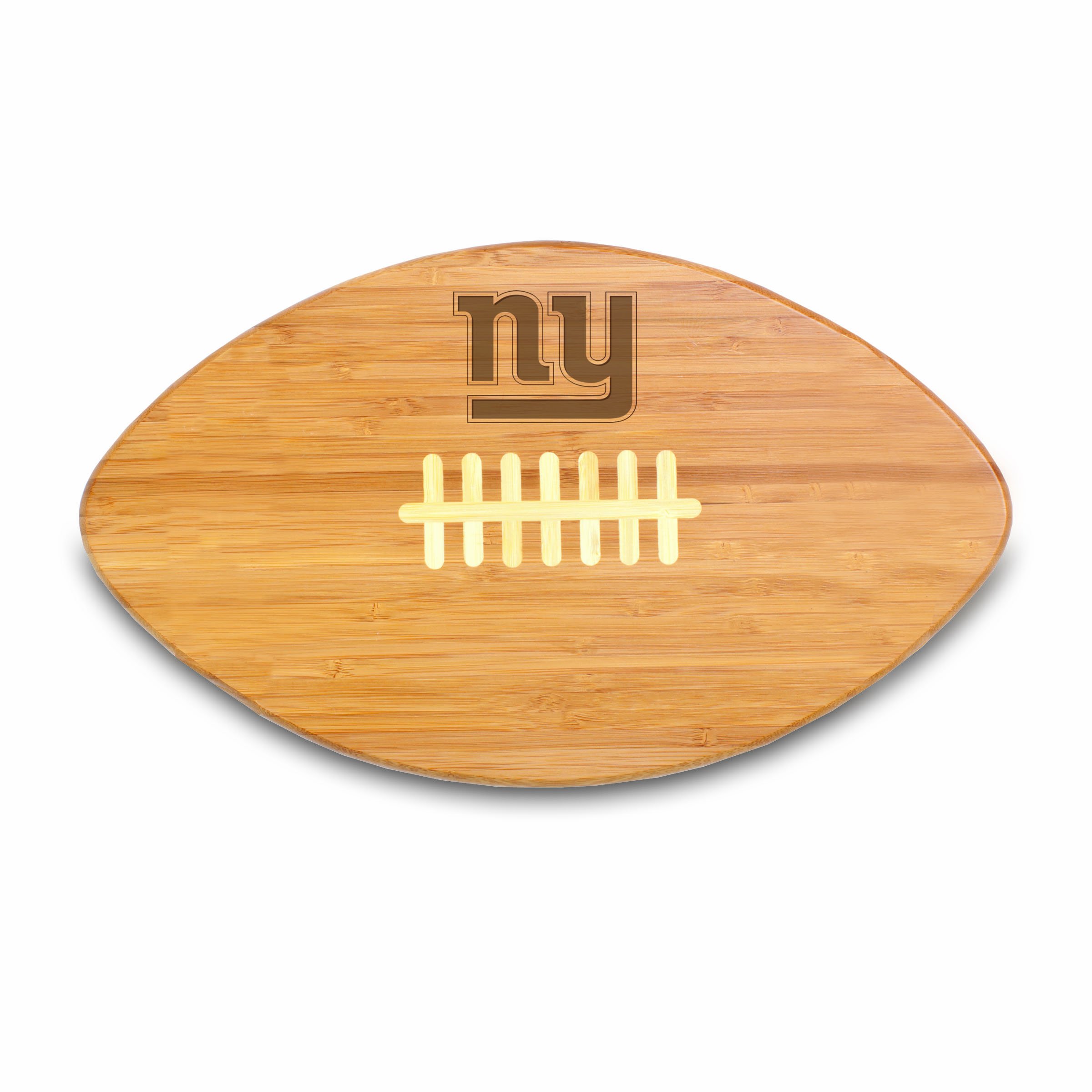 PICNIC TIME New York Giants Bamboo Touchdown Cutting Board