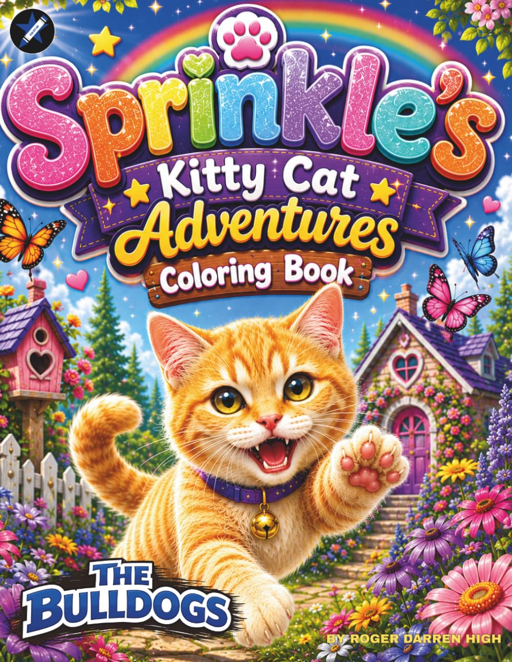 Sprinkle's Kitty Cat Adventures Coloring Book (The Bulldogs Coloring Book Series)
