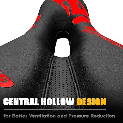 Miniatura 3 de Venzo Comfortable Bike Bicycle Saddle Seat - for MTB, Road, Exercise, Trekking, Folding, Hybrid & Cruiser Bikes - XC Saddle Seat