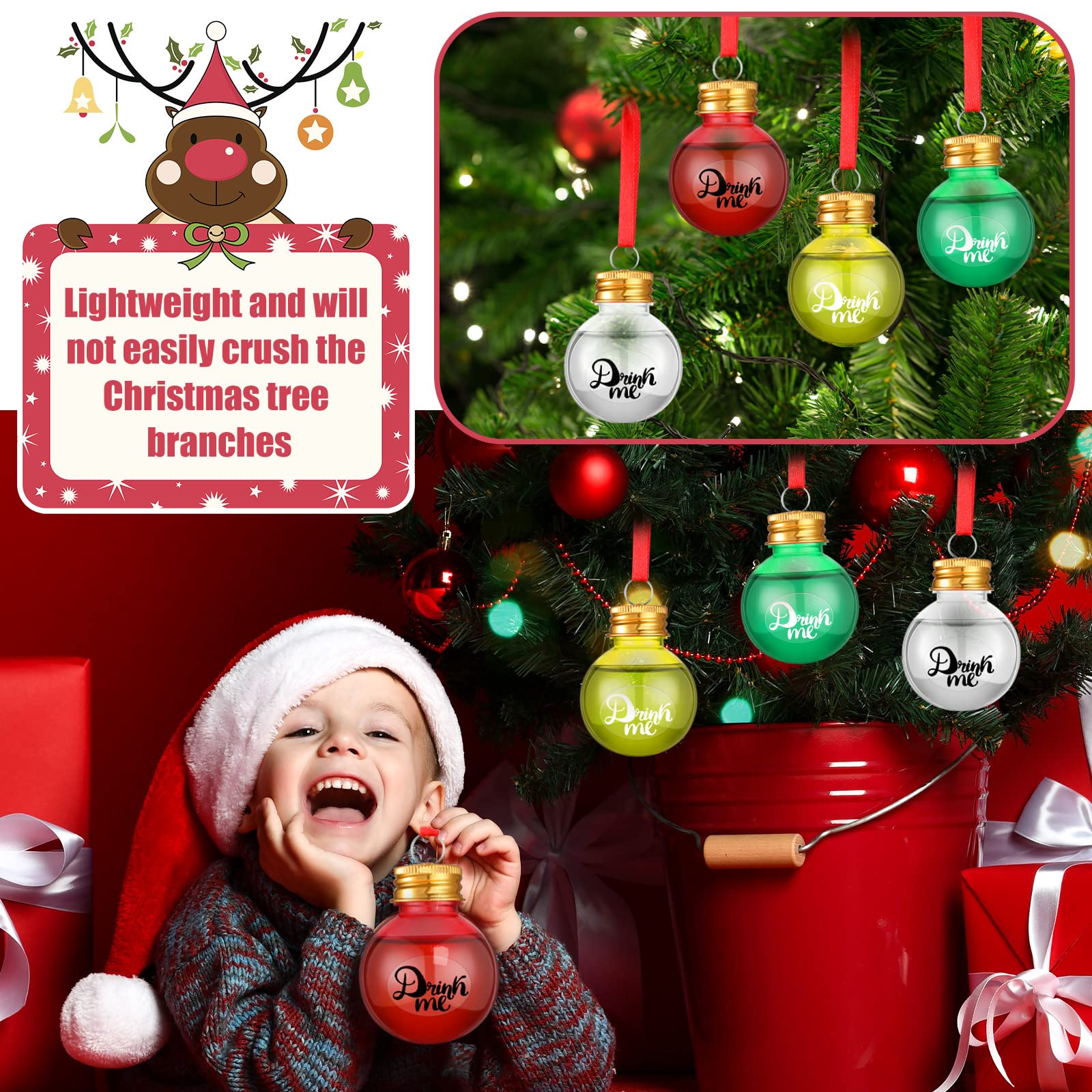 Clear Plastic Ornaments 10-Pack 3