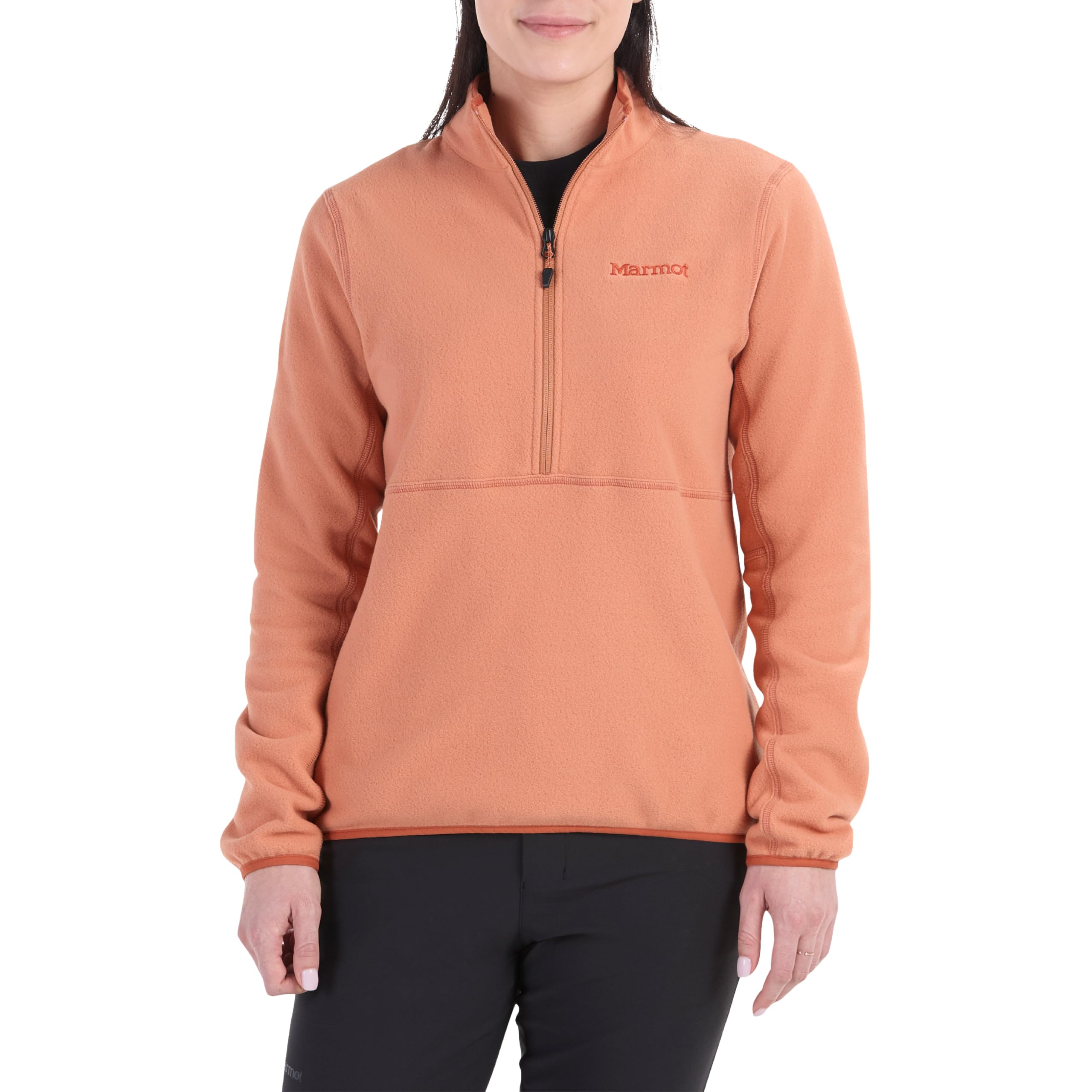 MARMOT Women's Rocklin 1/2 Zip Jacket - Classic, Warm, Lightweight 100-Weight Fleece Layer
