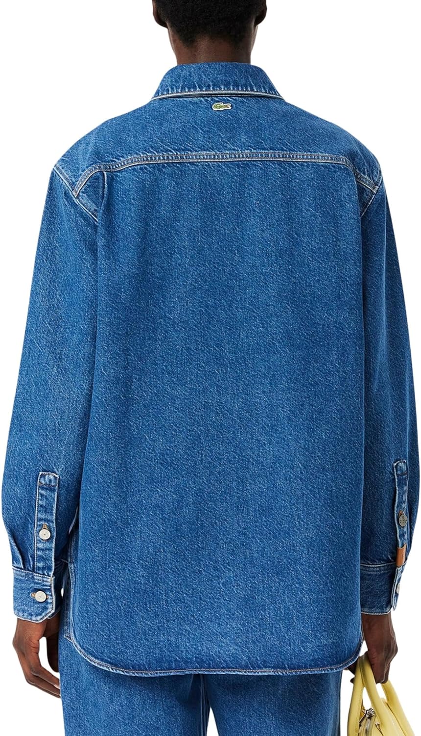 Lacoste Womens Oversized Denim Overshirt