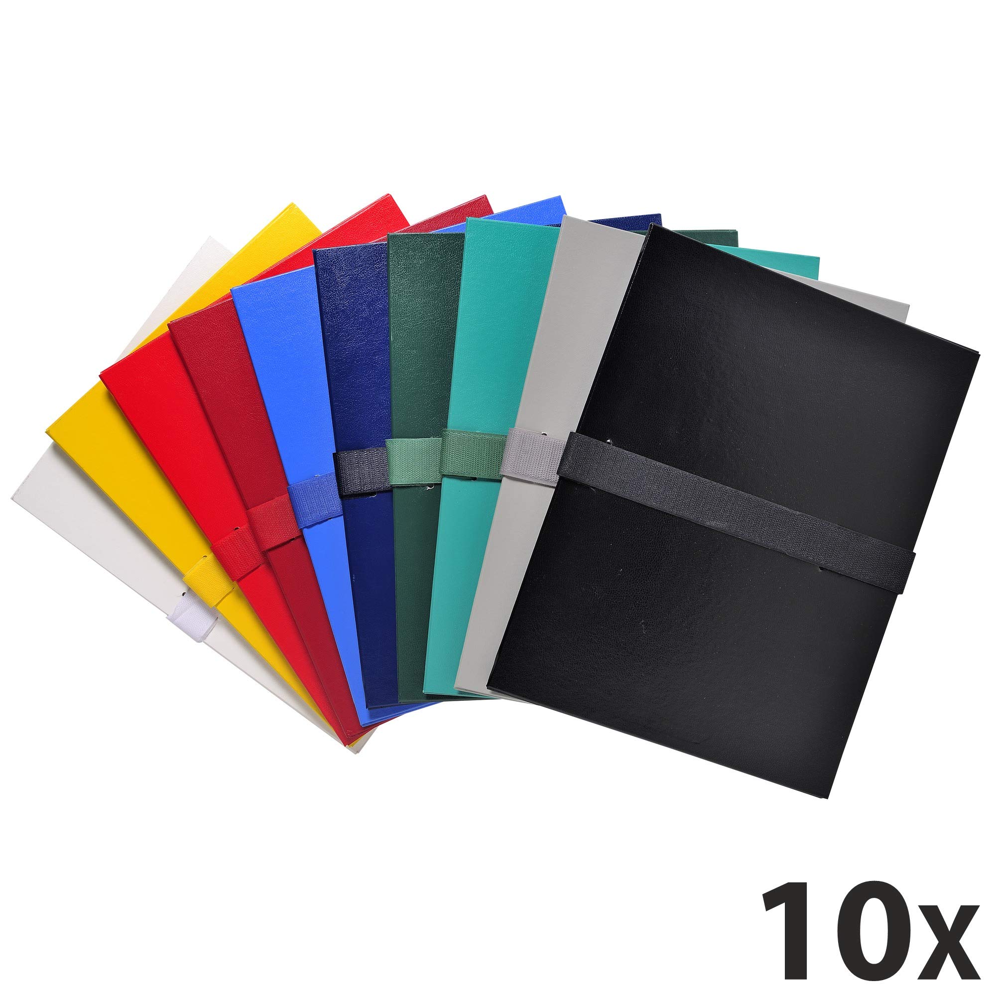 Exacompta 10 Cartelle Soffietto Balacron A4 1000 fogli Assortiti