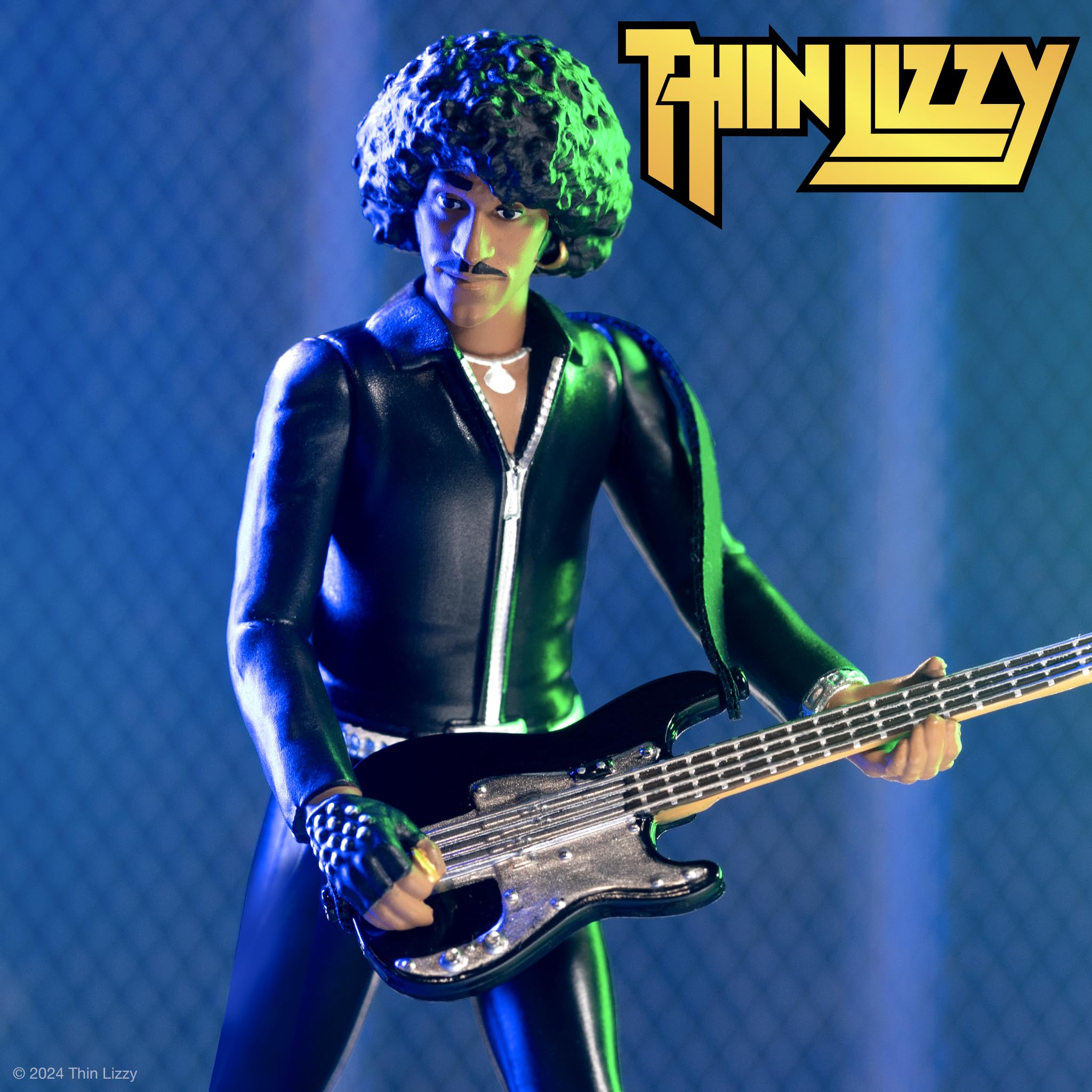 Guitare Miniature Phil Lynott - Réplique Décorative 1/4 Échelle | Cadeau Pour Fans De Thin Lizzy