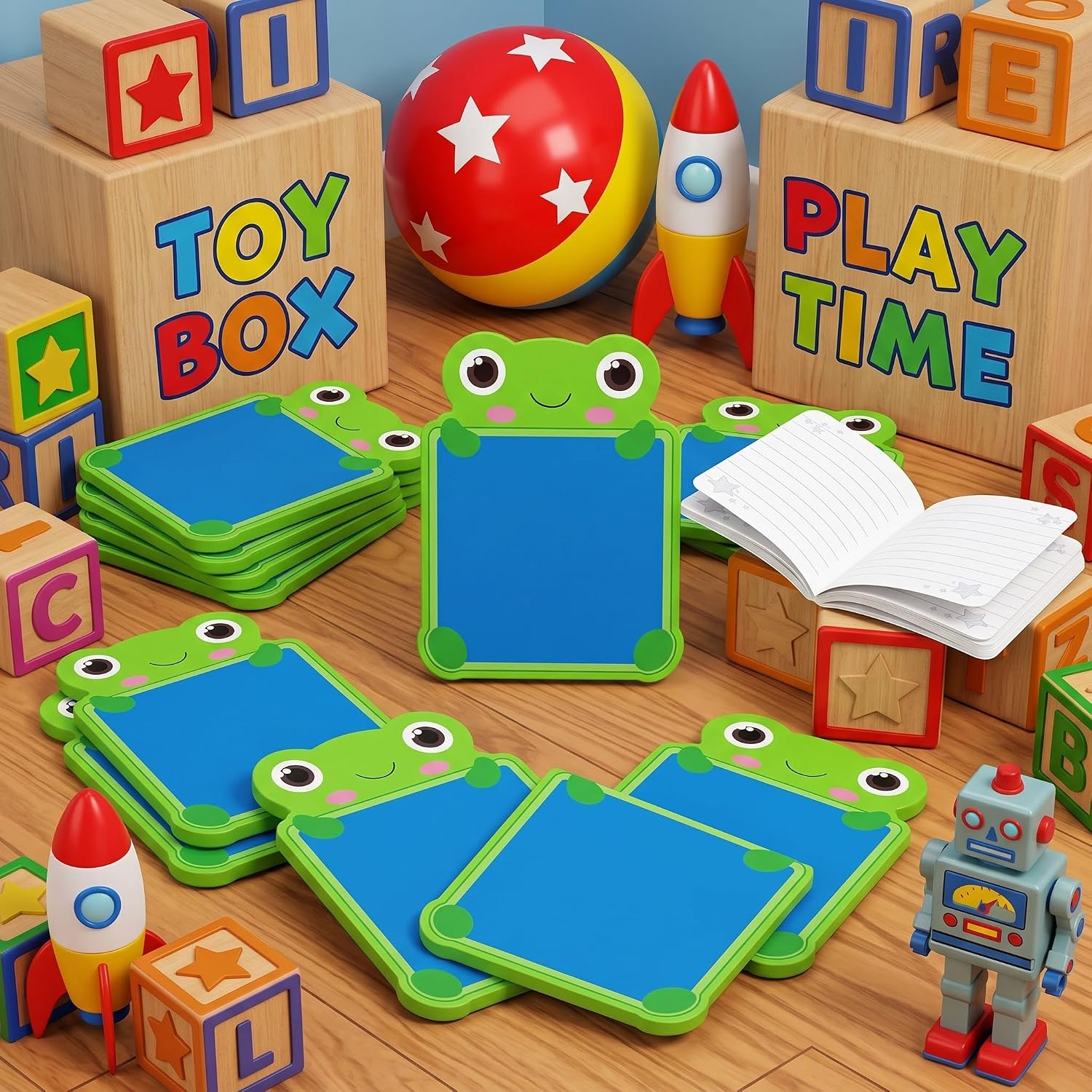 12 Pack Mini Frog Notebooks Cartoon Story Classroom Decorations