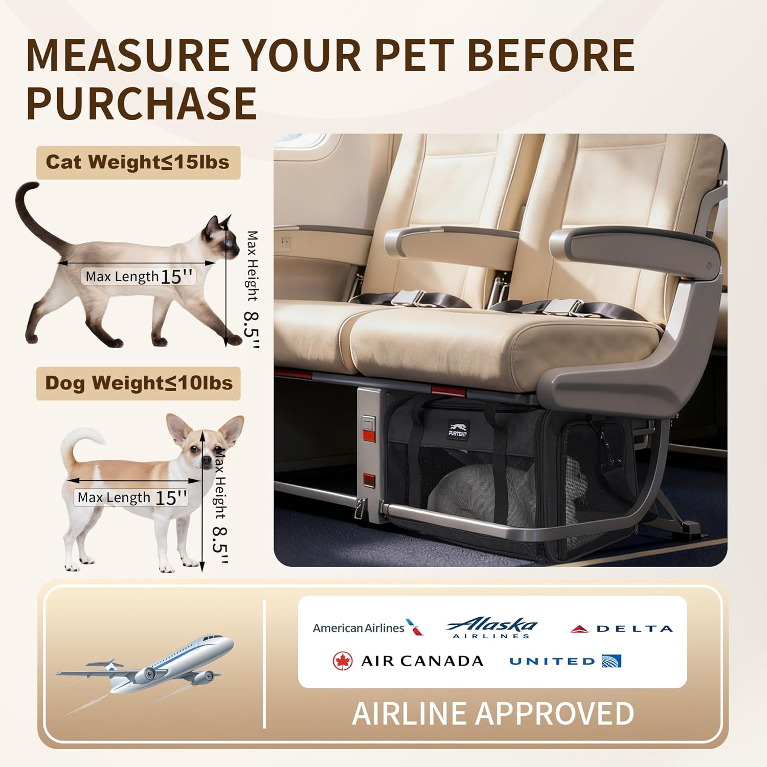 Travel in Style: The Ultimate TSA-Approved Pet Carrier for Kittens and Small Dogs