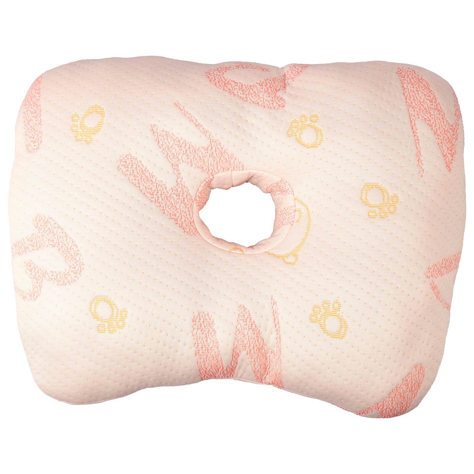 QINGLANG Ear Piercing Pillow with Hole Polyester Fiberfilled Ear Guard Pillow Case for Side Sleepers Donut Pillows for CNH and Ears Pain Inflammation Pressure Sores for Classrooms Offices Libraries