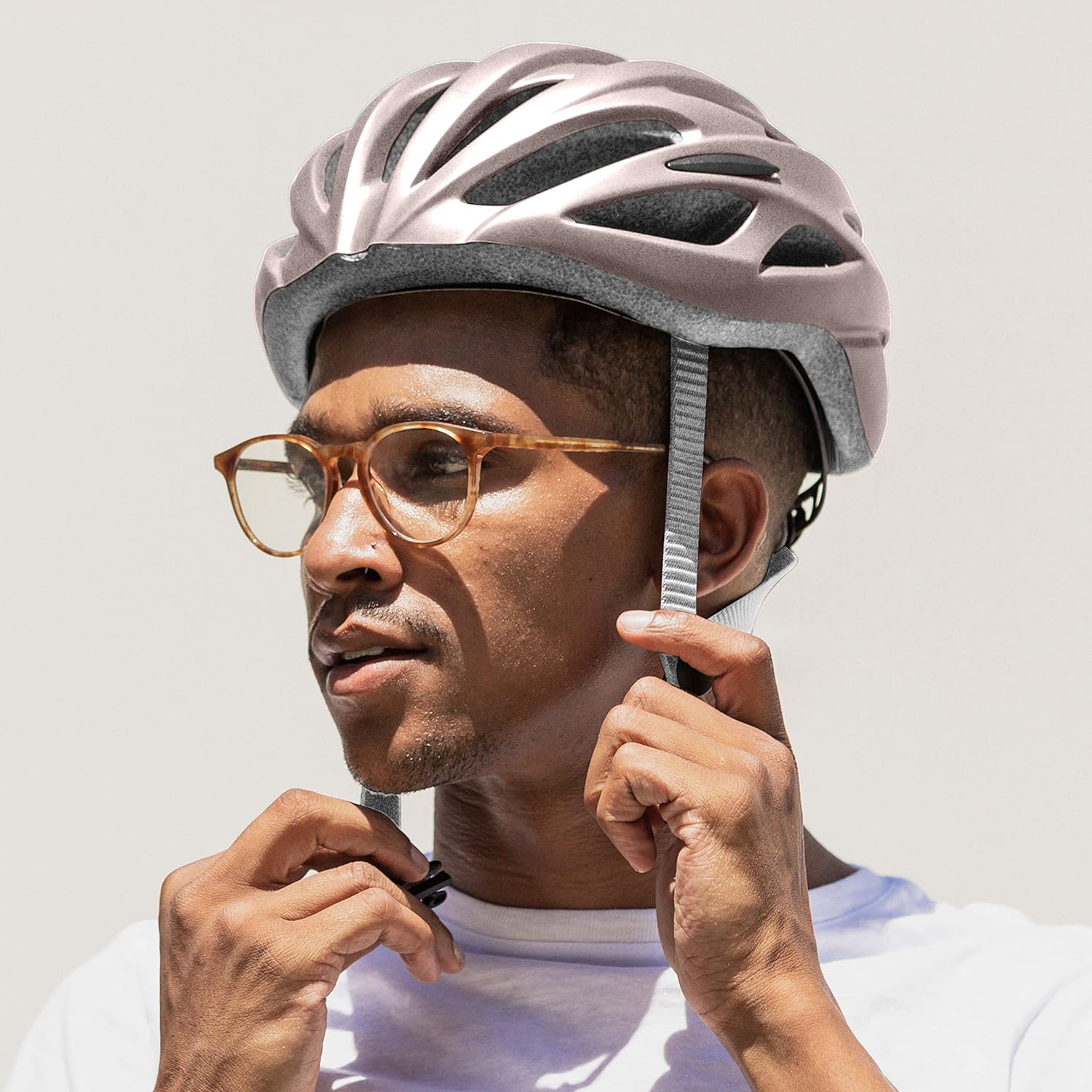 Retrospec Silas Adult Bike Helmet with Light for Men & Women - Lightweight, Comfortable, Matte Desert Rose : Sports & Outdoors