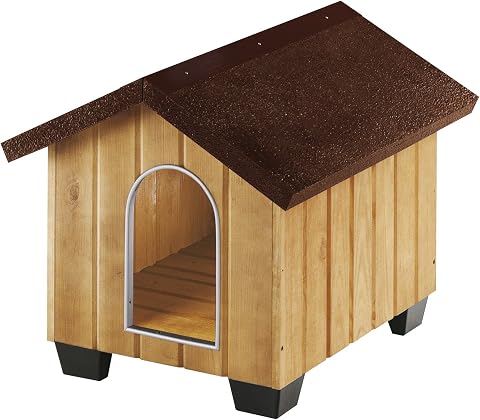 Ferplast Domus Ahşap Çatılı Köpek Kulübesi Large 81x102x78 Cm