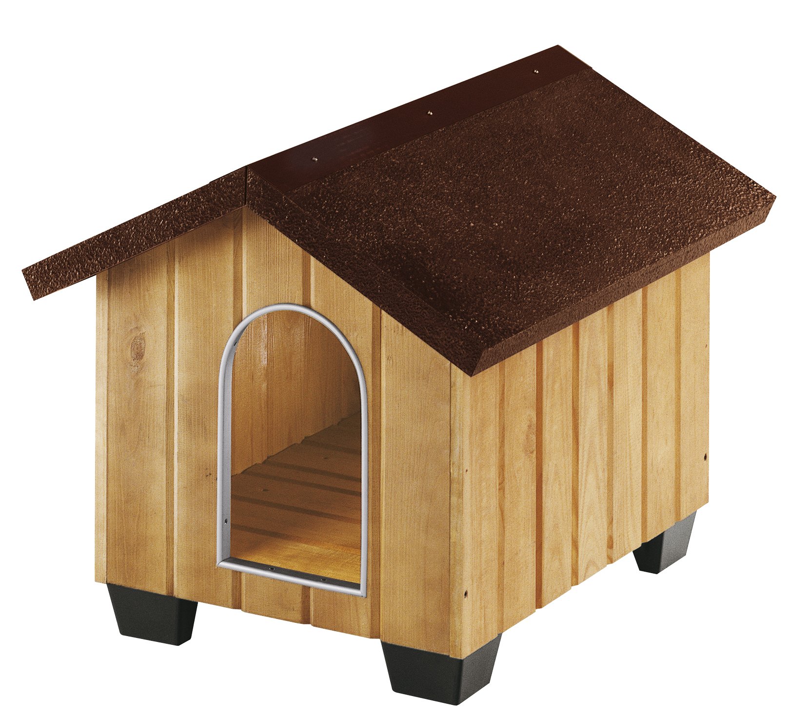 Ferplast Domus Ahşap Çatılı Köpek Kulübesi Large 81x102x78 Cm
