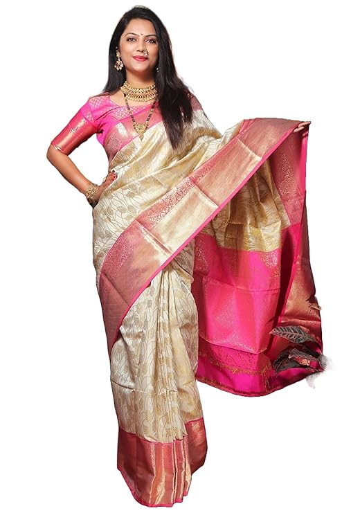 Avantika Fashion Kanjivaram Sari Banarasi En Soie Douce Avec