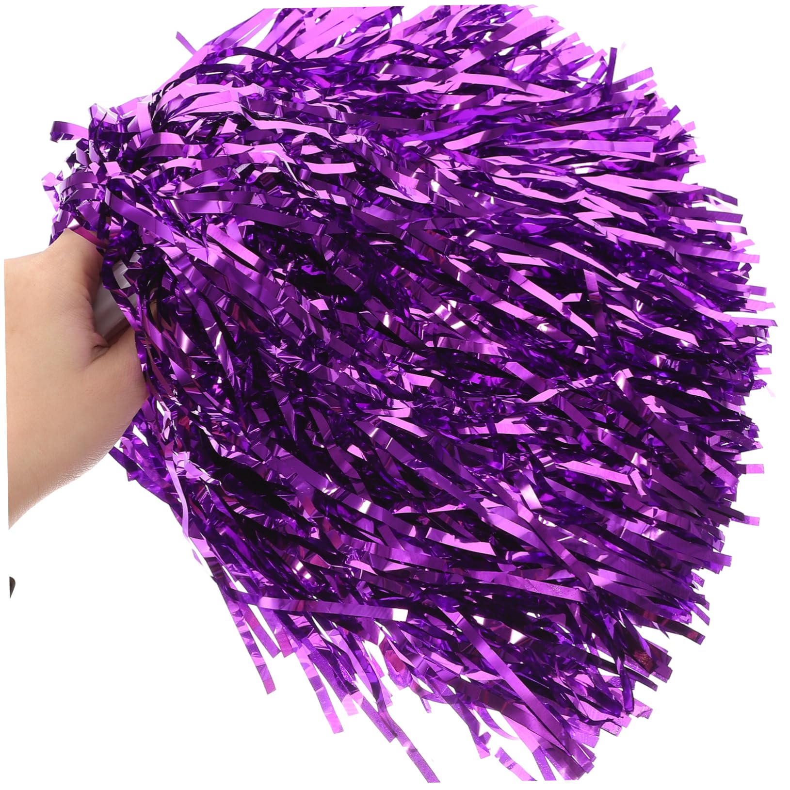 BESPORTBLE 16pièces Pompoms De Cheerleading Métalliques Accessoires De Danse Et Compétitions Sportives Pompons Réutilisables Attrayants pour Événements Sportifs Et Fêtes