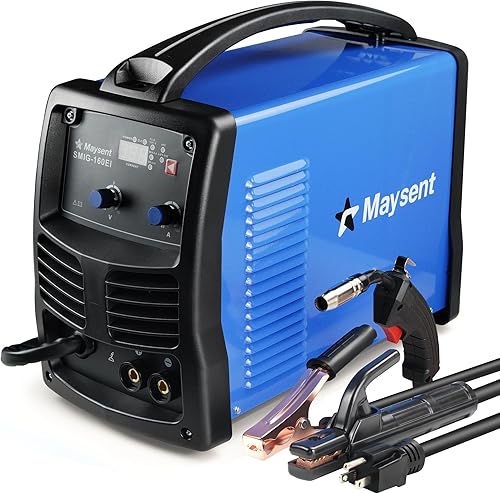 MAYSENT Soldador - Soldador MIG de núcleo de flujoelevación TIGStick 3 en 1 Soldador MIG 140A Soldador con gas y sin gas Máquina de soldadura IGBT