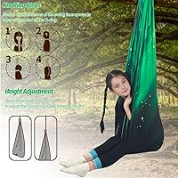 Vista 6 de Sensory Swing for Kids Holds up to 300lbs Indoor & Outdoor Therapy Cuddle Swing with Hammock Hooks Hanger Kit for Calming, Effect for Autism, ADHD