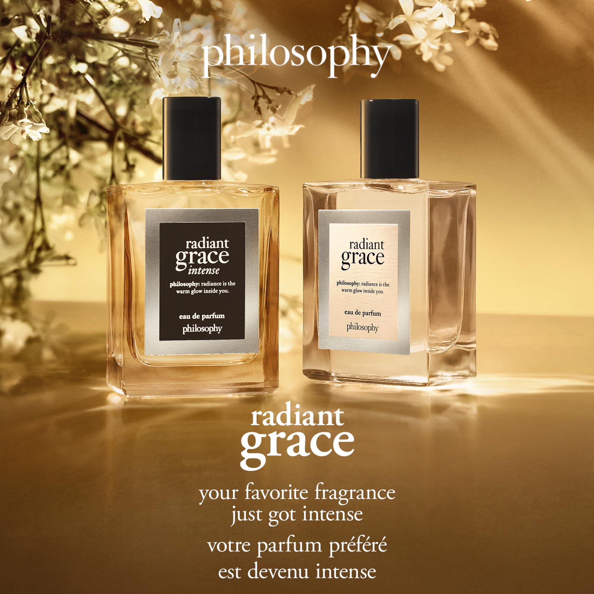 philosophy radiant grace intense eau de parfum for women, 2 oz