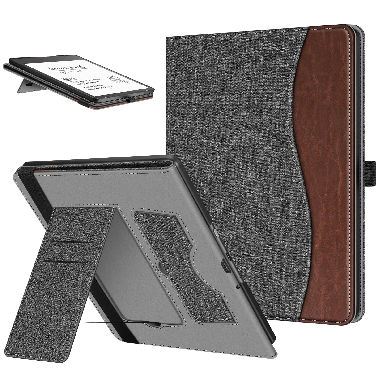 Fintie Stand Case for Kindle Scribe 10.2 Inch 2024/2022, Vintage Brown